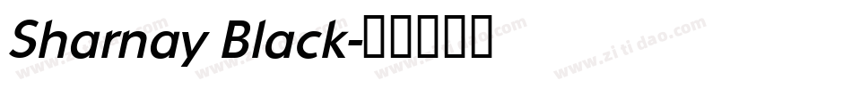 Sharnay Black字体转换